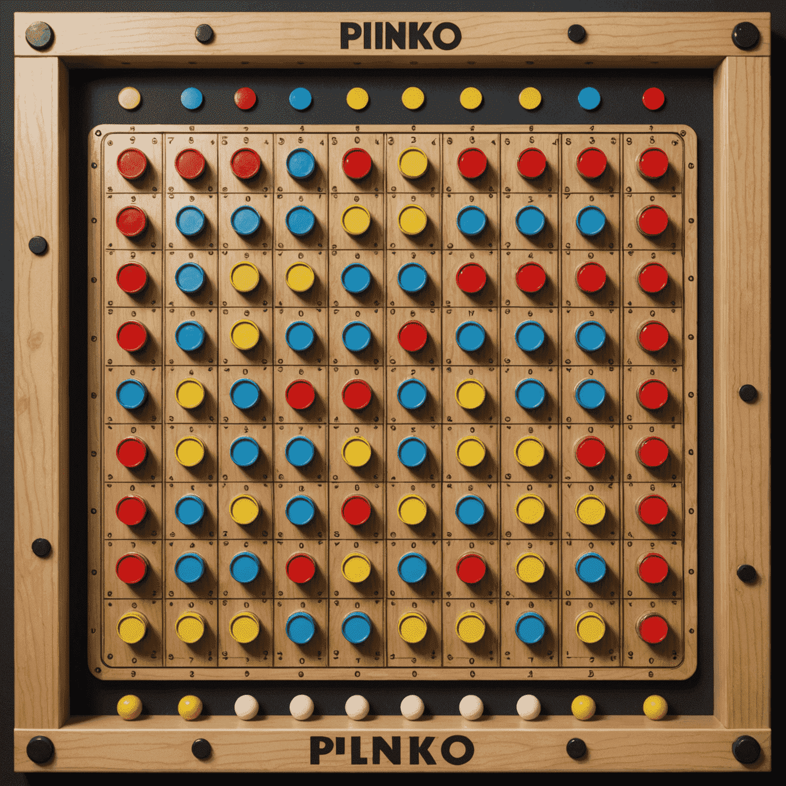 A detailed diagram showing various Plinko drop patterns and optimal chip placement strategies