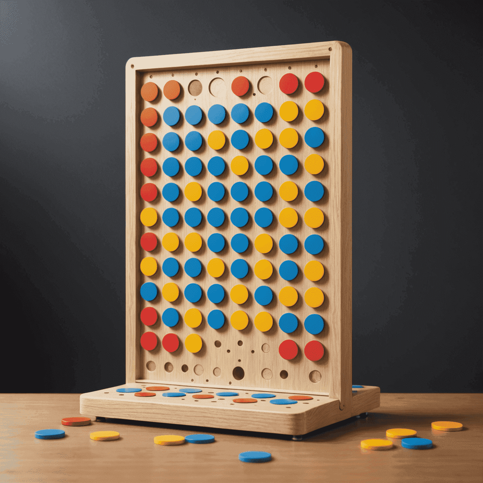 Illustration of a Plinko board with discs in motion, showing trajectory lines and force vectors to demonstrate the physics involved