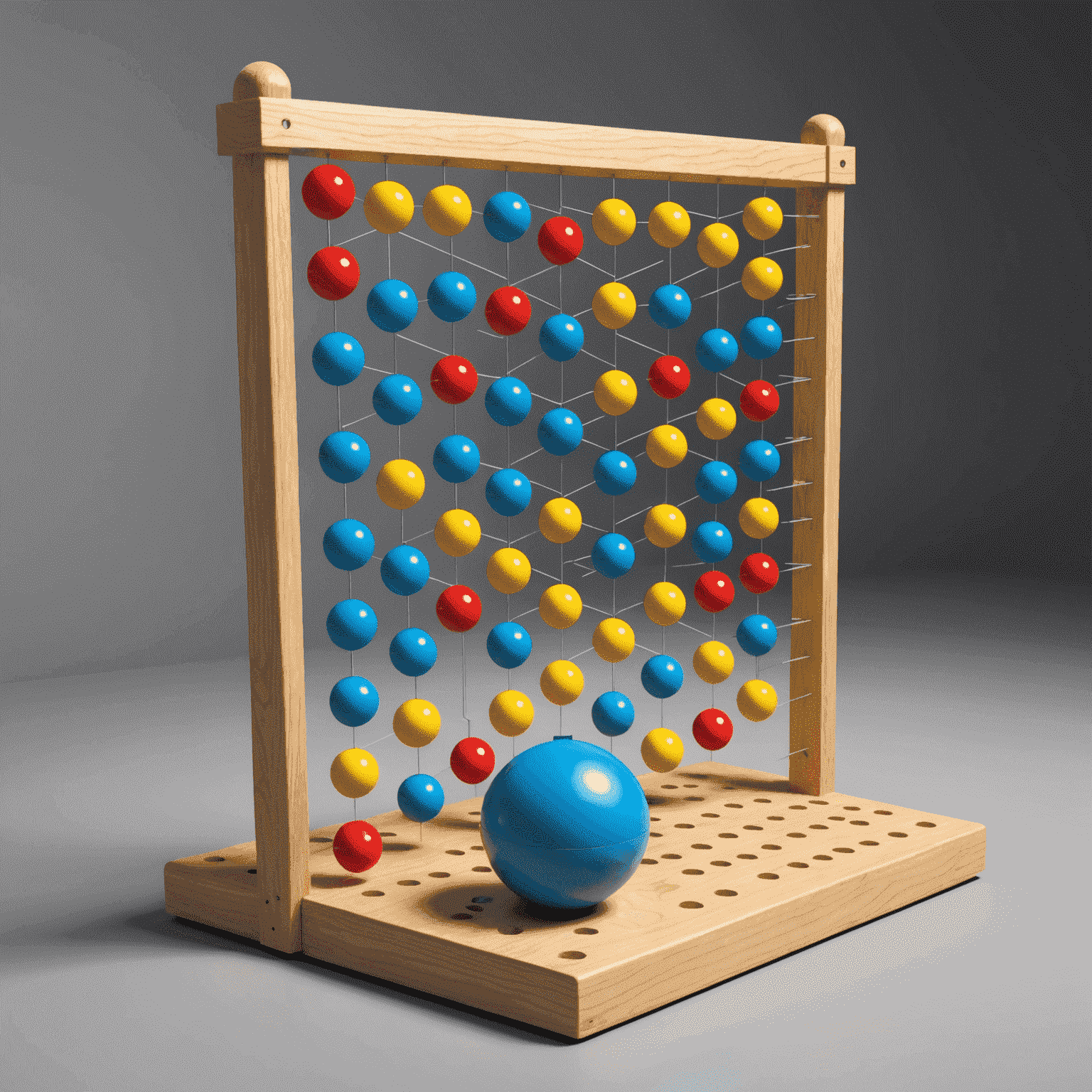 Diagram showing the zigzag path of a Plinko ball through the pegs, illustrating the zigzag technique