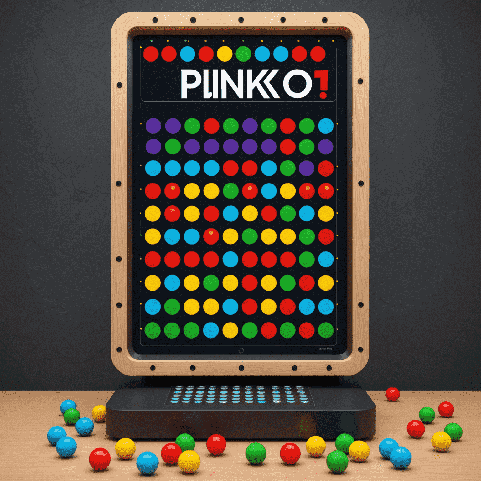 A modern, colorful digital version of a Plinko game on a computer screen, showcasing enhanced graphics and interactive elements