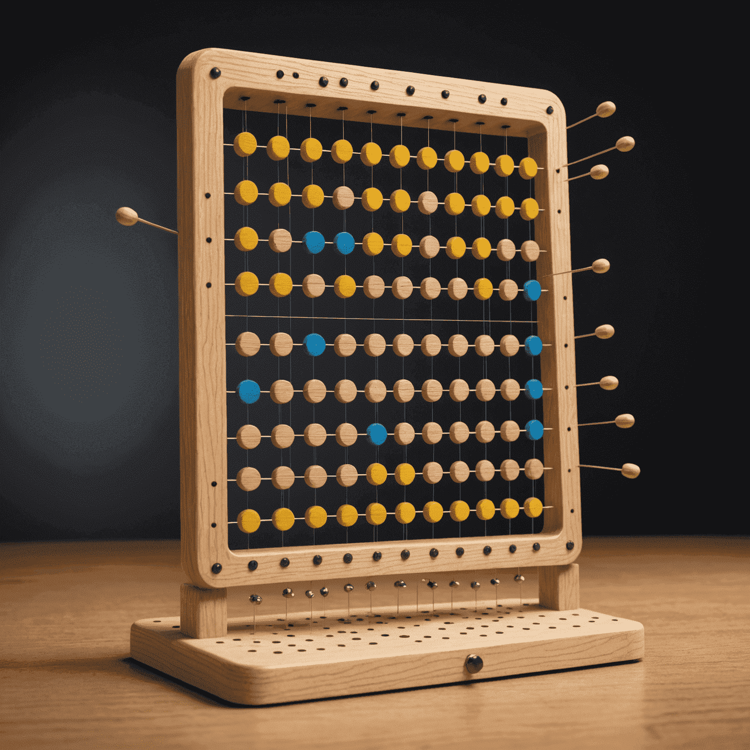 A scientific illustration showing the physics of a Plinko chip bouncing off pegs, with force vectors and trajectory lines